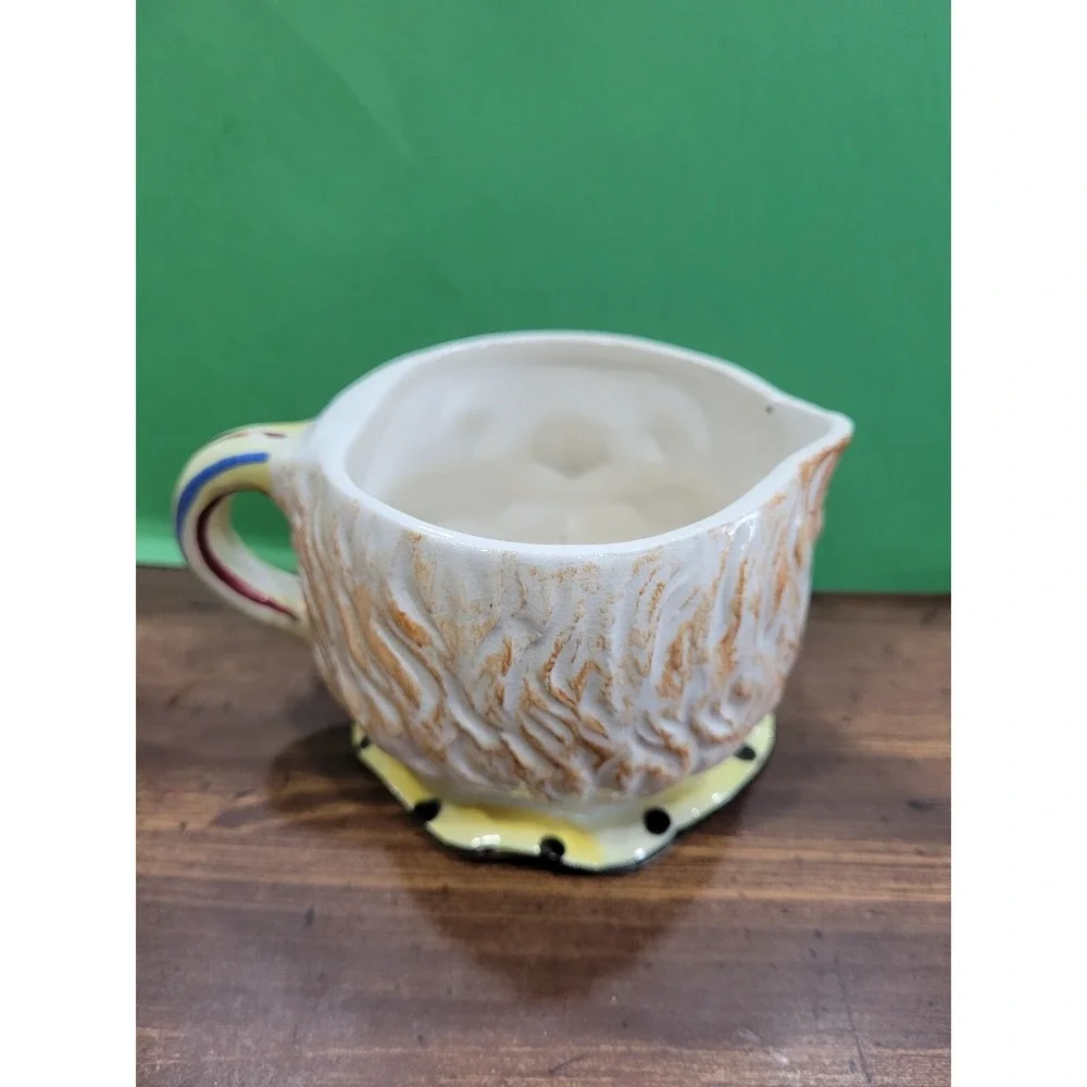 Vintage Juicer Reamer CLOWN Ceramic Hand Painted 5-1/2